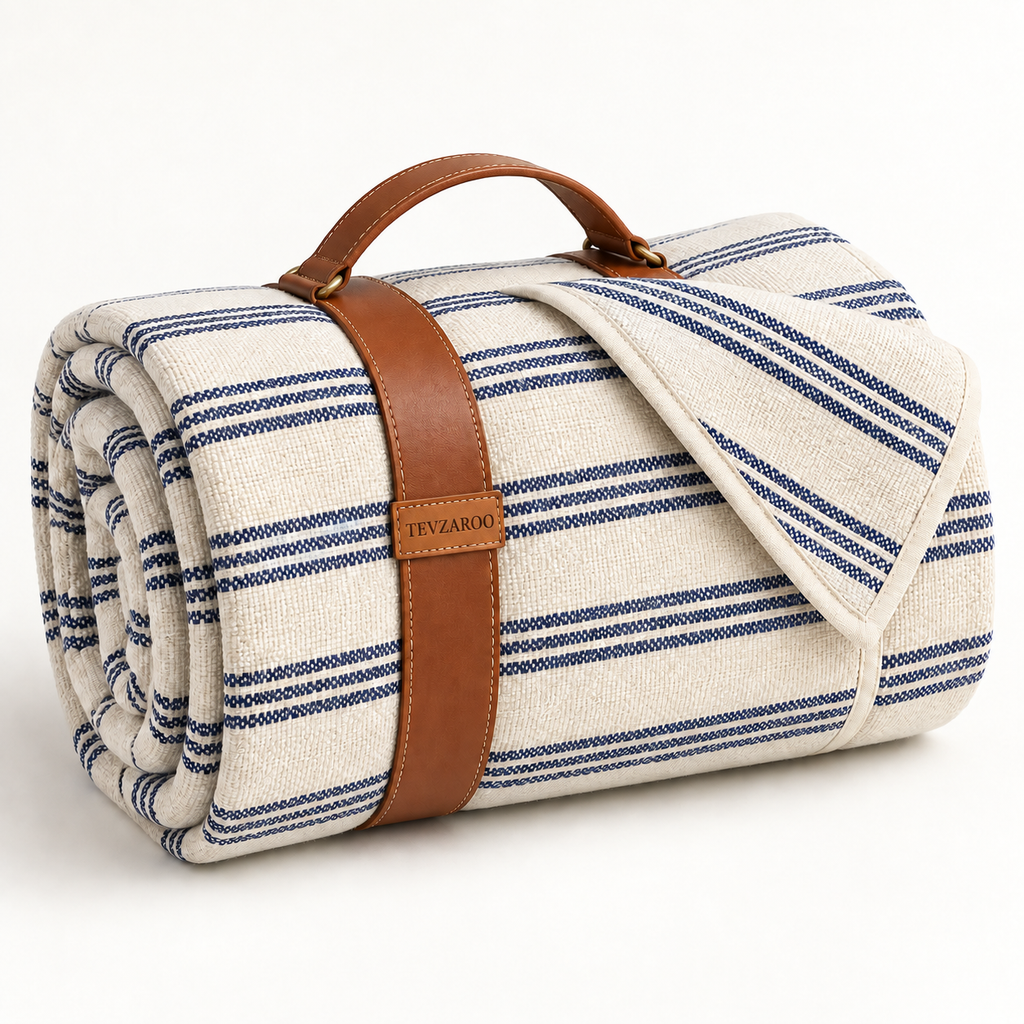 TEVZAROO Mero Striped Picnic Blanket