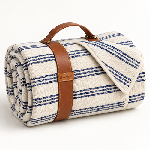 TEVZAROO Mero Striped Picnic Blanket