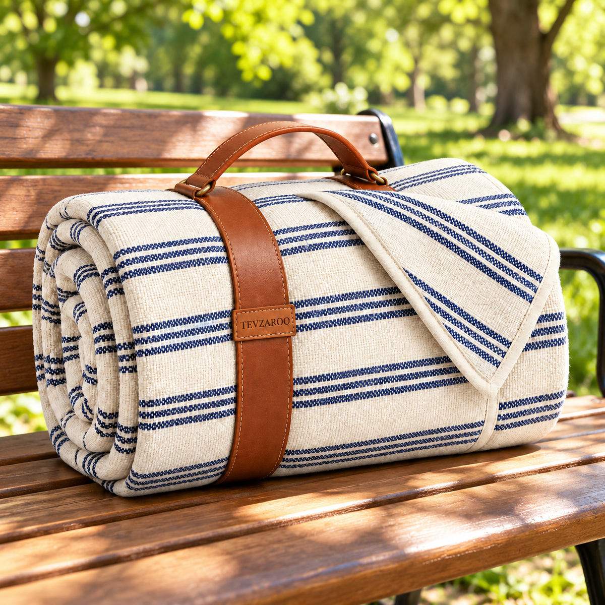 TEVZAROO Mero Striped Picnic Blanket